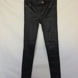 Current/Elliott Black Faux Leather Pants